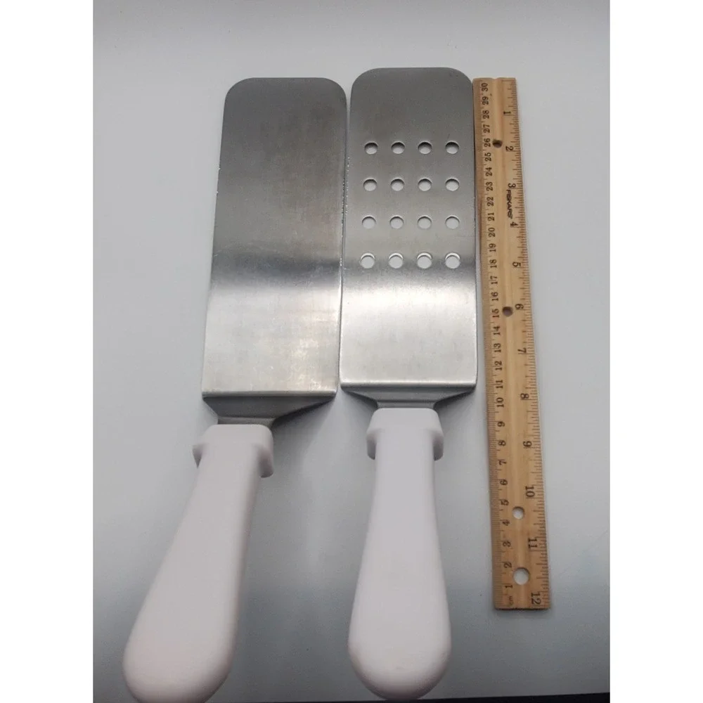 Baker's & Chefs M2 Stainless Steel Grill/Slotted Spatula Turner Lot of 2